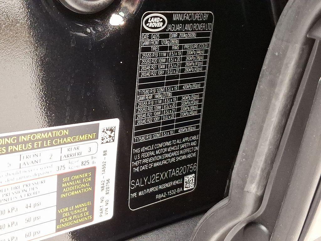 new 2026 Land Rover Range Rover Velar car, priced at $66,715