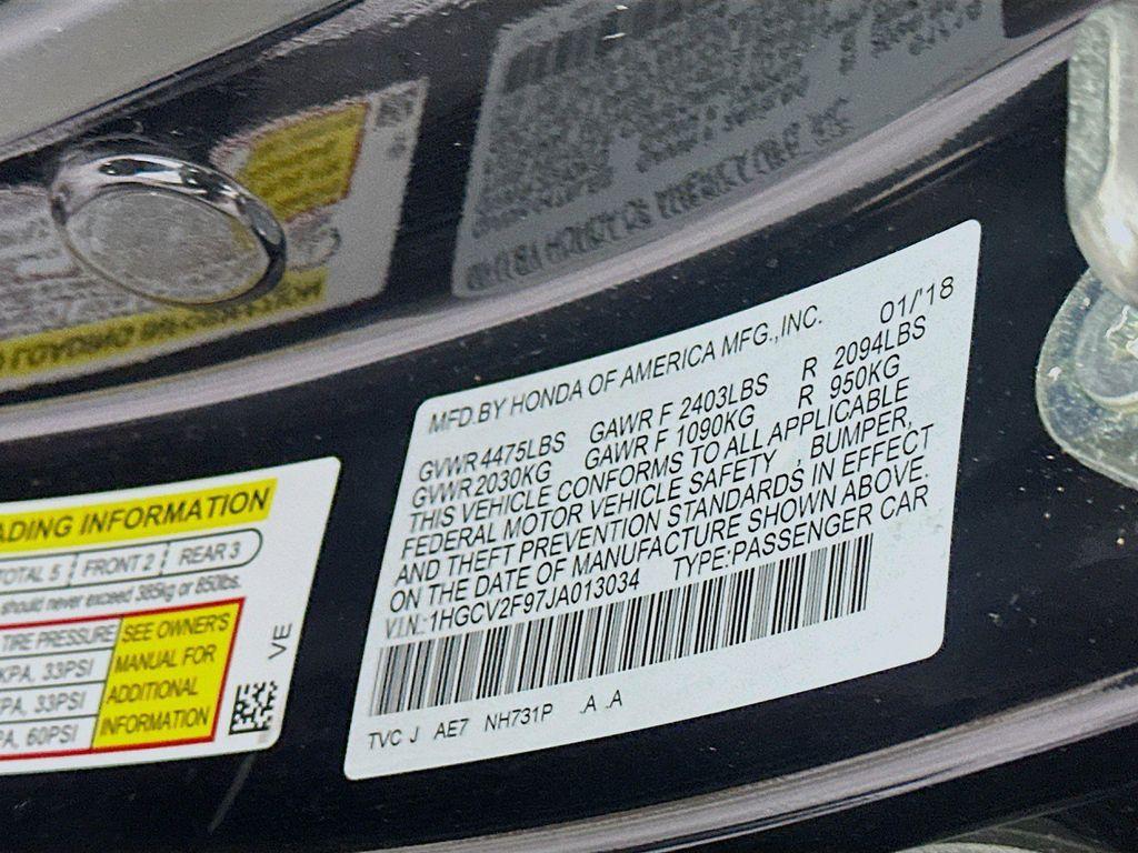 used 2018 Honda Accord car, priced at $21,212