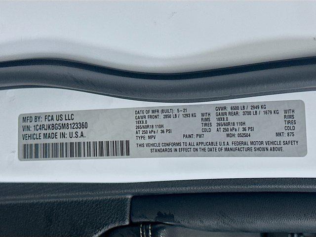 used 2021 Jeep Grand Cherokee L car, priced at $25,487