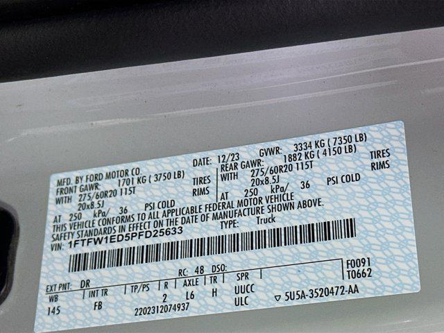 used 2023 Ford F-150 car, priced at $37,487