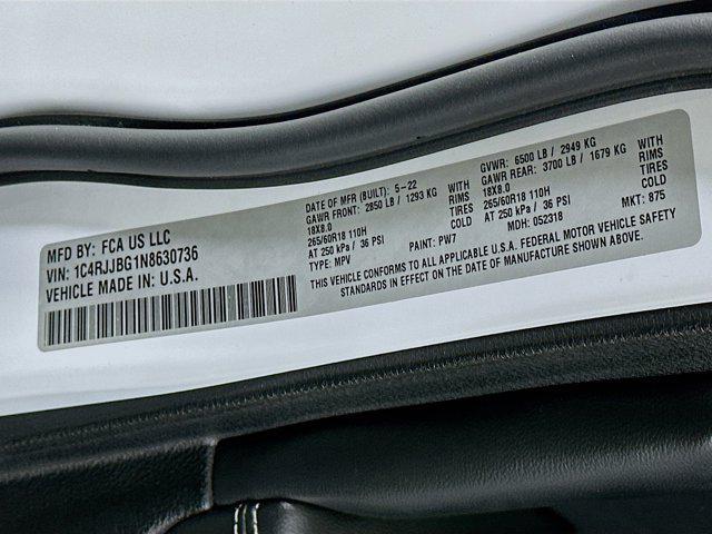 used 2022 Jeep Grand Cherokee L car, priced at $26,496