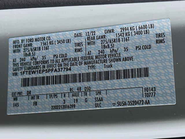 used 2023 Ford F-150 car, priced at $37,487