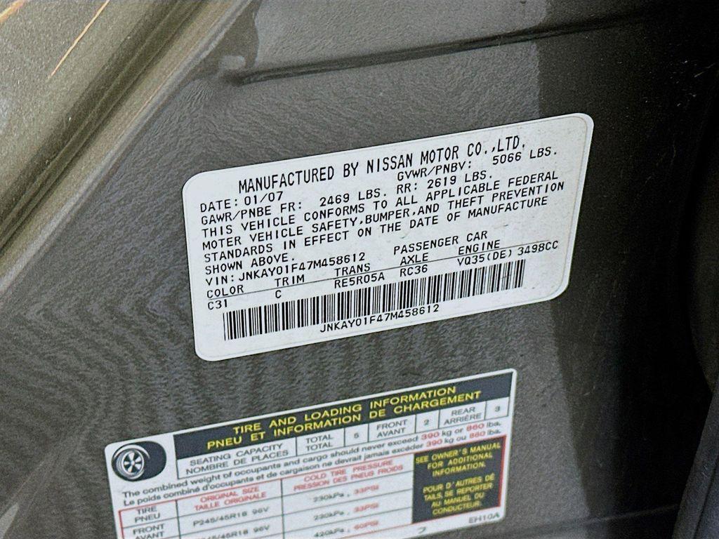 used 2007 INFINITI M35x car, priced at $5,721