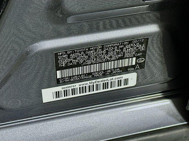 used 2012 Lexus IS 250 car, priced at $10,496