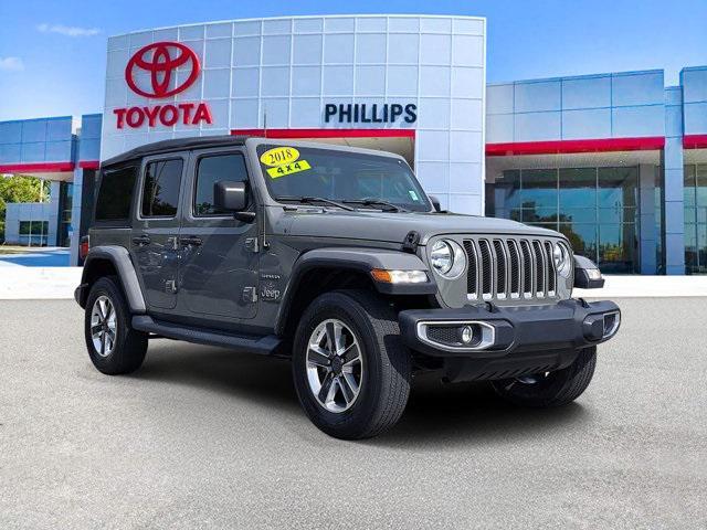 used 2018 Jeep Wrangler Unlimited car, priced at $22,861