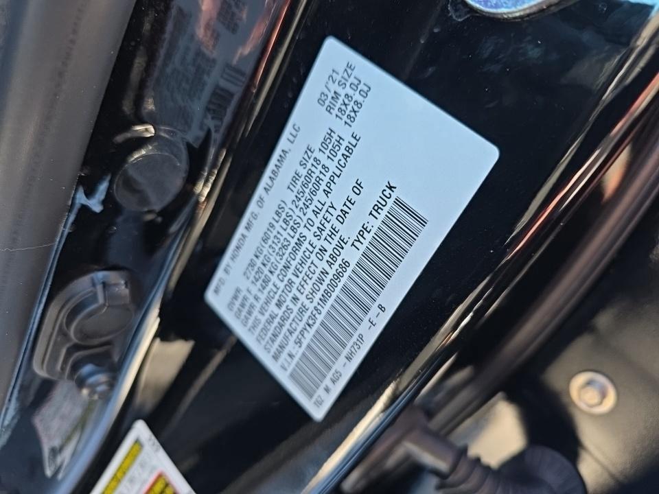 used 2021 Honda Ridgeline car, priced at $29,250