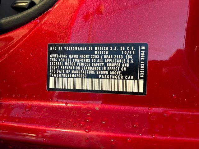 new 2026 Volkswagen Jetta GLI car, priced at $37,426