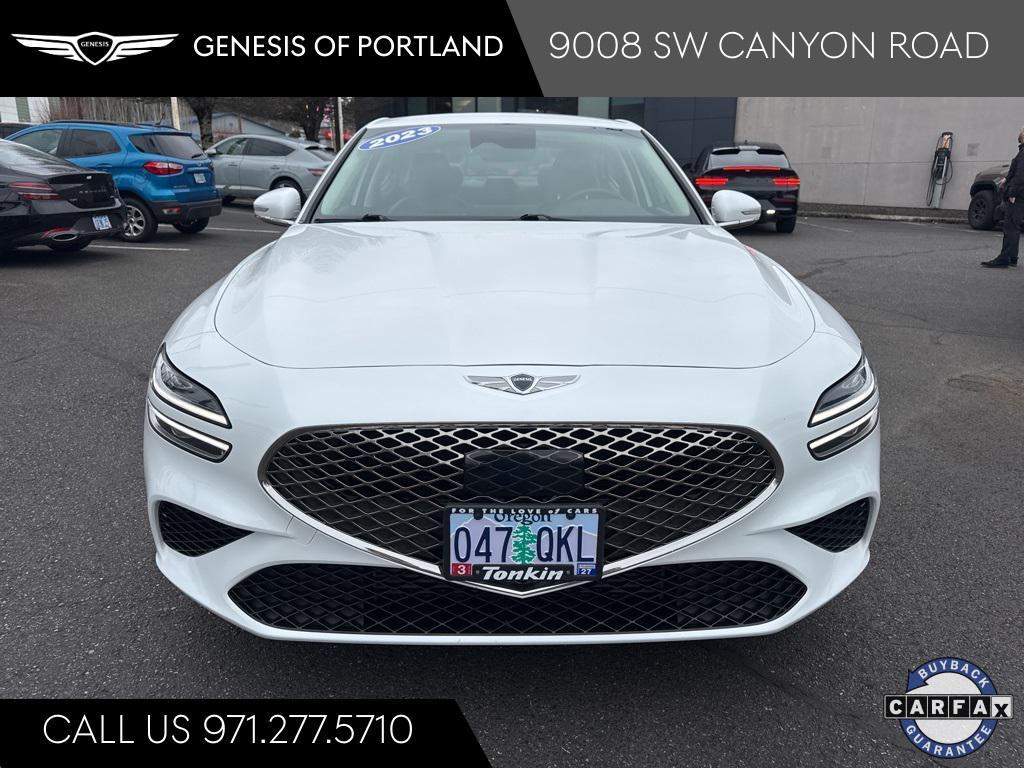used 2023 Genesis G70 car, priced at $28,677