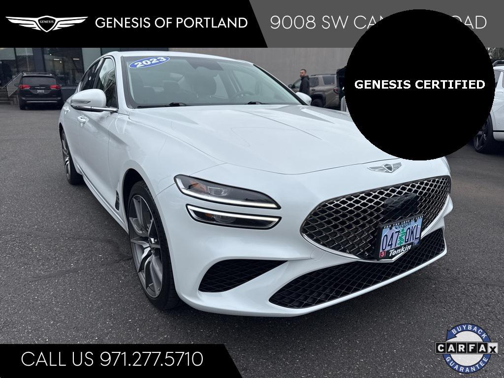 used 2023 Genesis G70 car, priced at $28,677