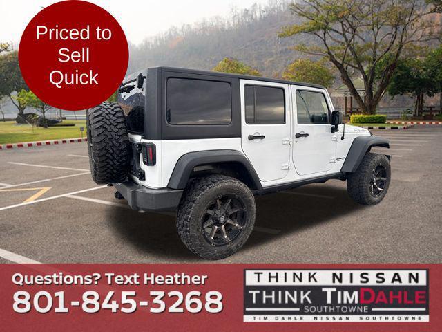 used 2016 Jeep Wrangler Unlimited car, priced at $21,299