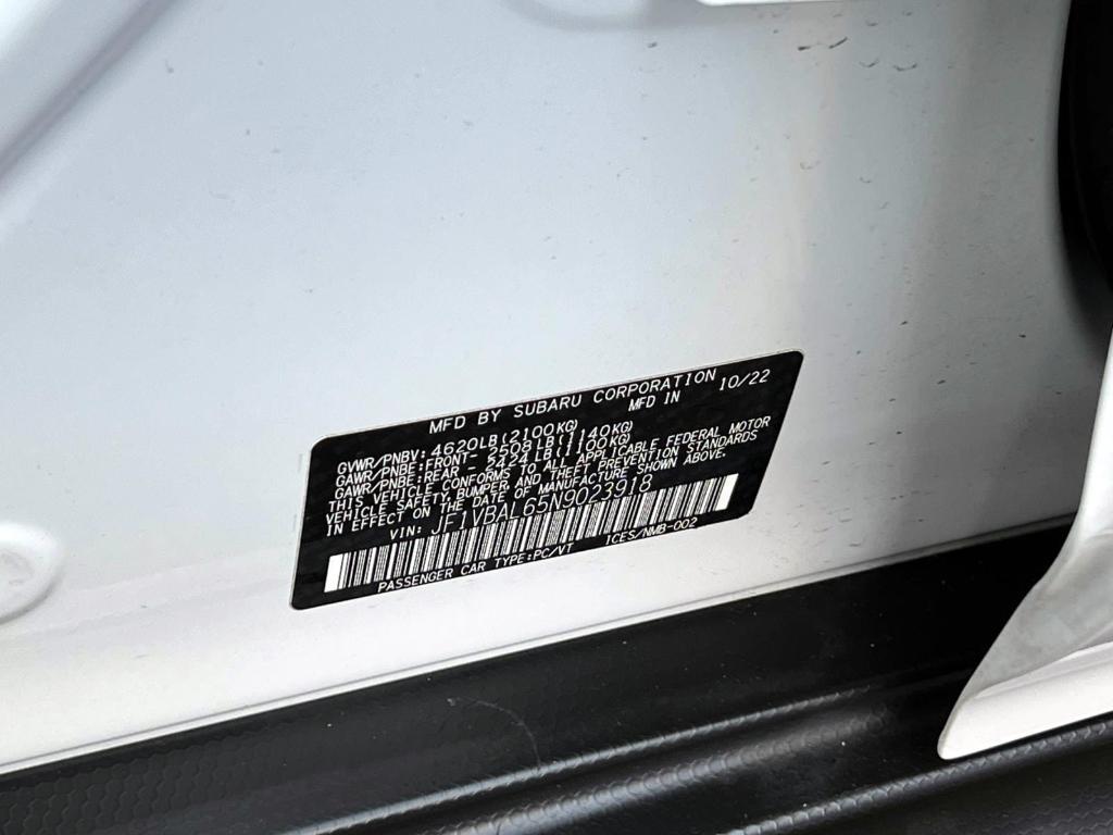 used 2022 Subaru WRX car, priced at $26,998