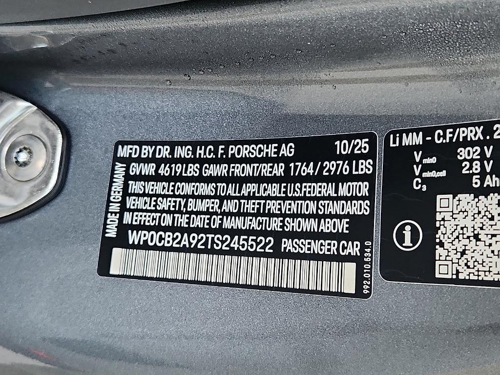 new 2026 Porsche 911 car, priced at $206,560