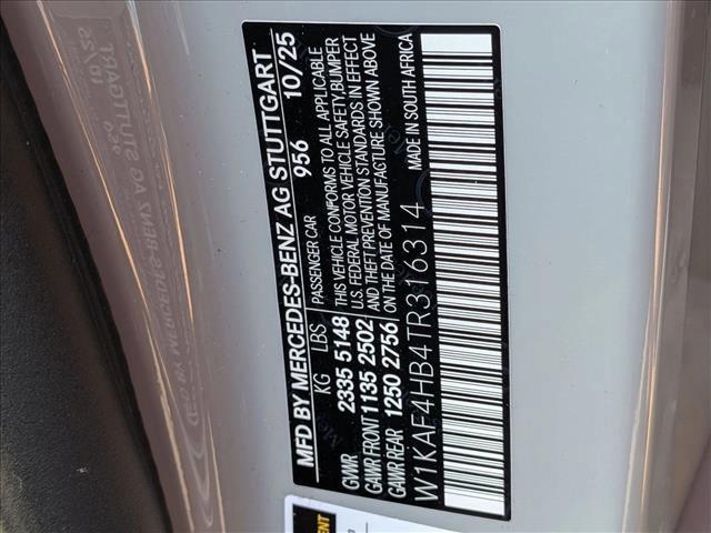 new 2026 Mercedes-Benz C-Class car, priced at $63,850