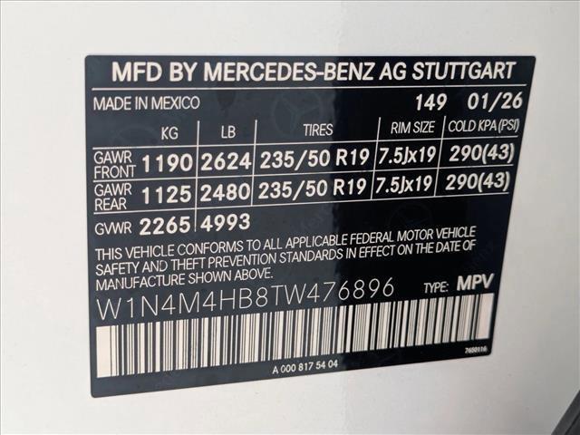 new 2026 Mercedes-Benz GLB 250 car, priced at $54,209