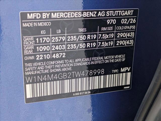 new 2026 Mercedes-Benz GLB 250 car, priced at $51,809