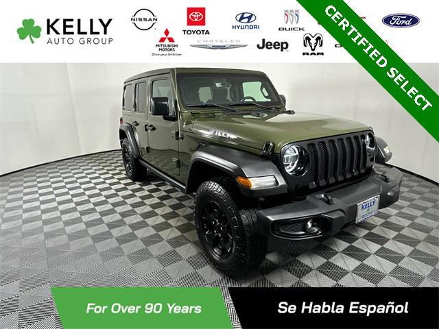used 2021 Jeep Wrangler car, priced at $24,498