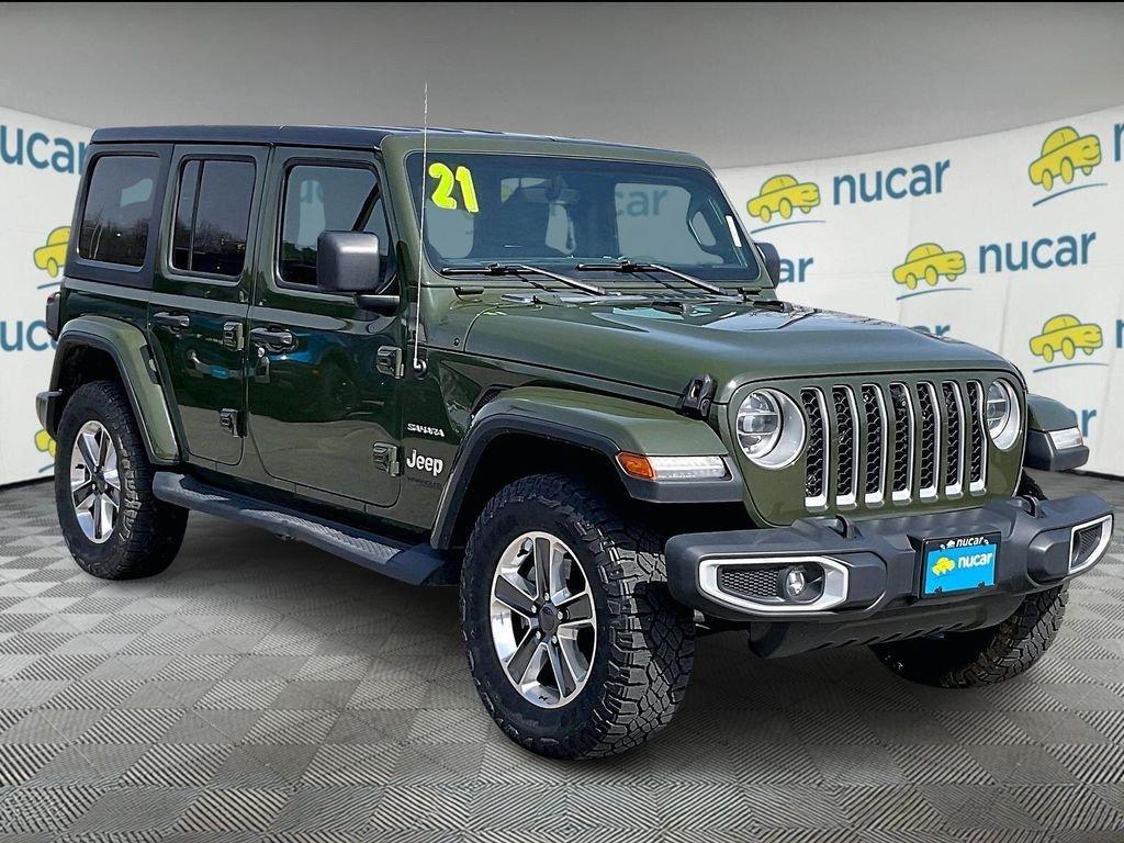 used 2021 Jeep Wrangler Unlimited car, priced at $26,376