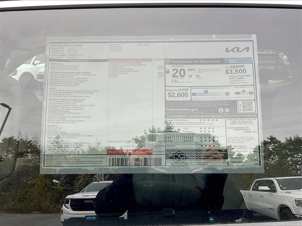 new 2025 Kia Telluride car, priced at $41,855