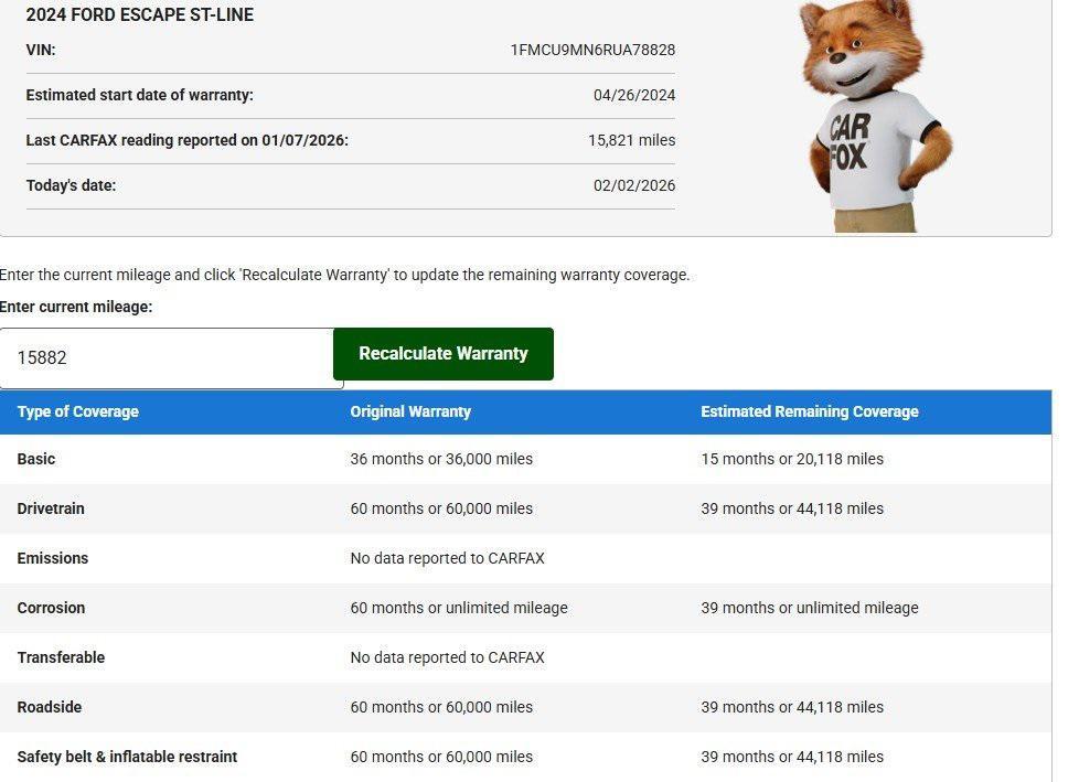 used 2024 Ford Escape car, priced at $24,998