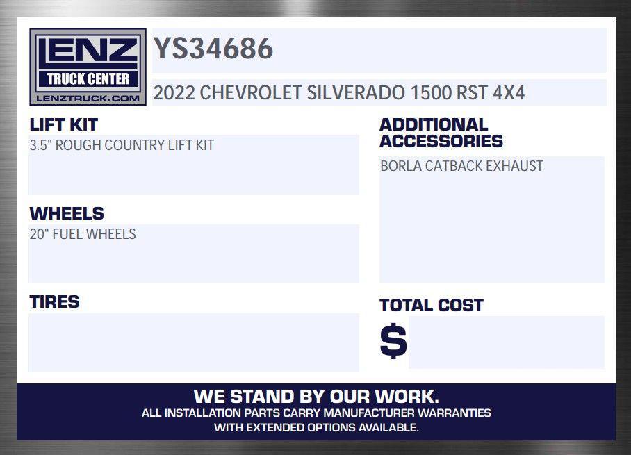 used 2022 Chevrolet Silverado 1500 car, priced at $44,498