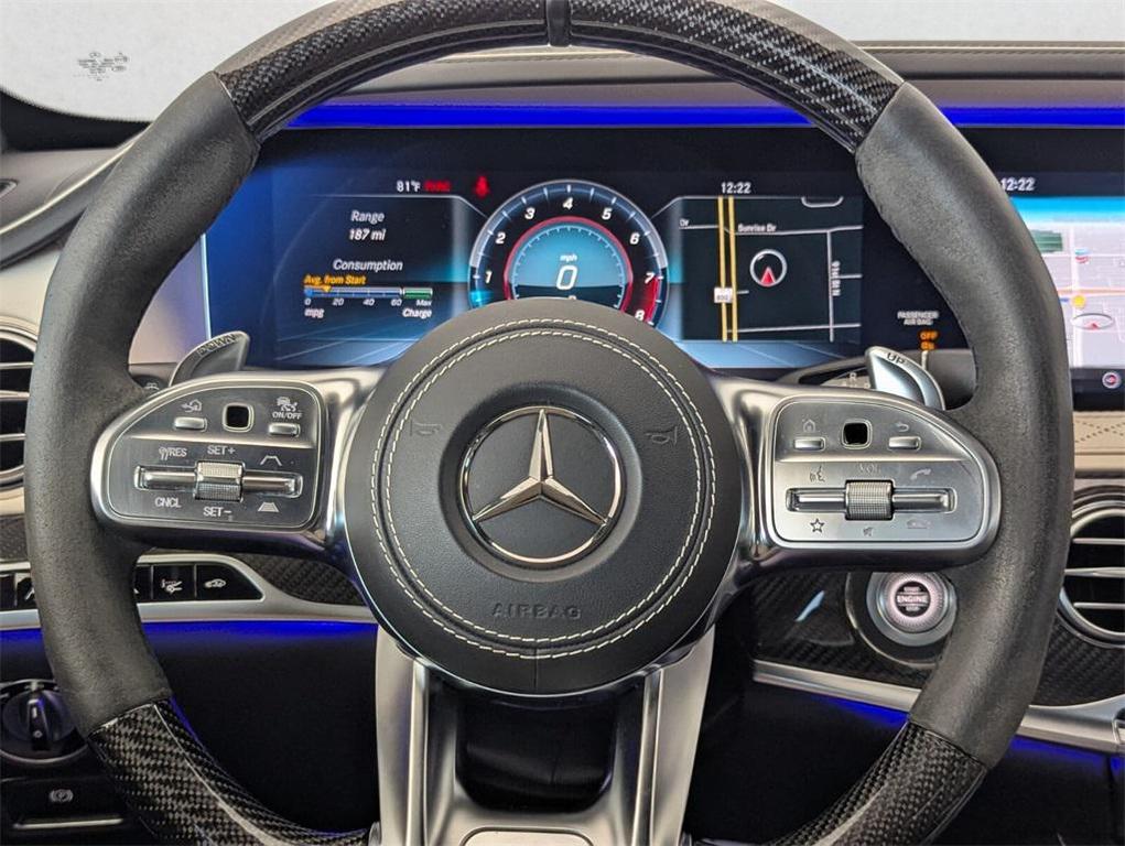 used 2020 Mercedes-Benz AMG S 63 car, priced at $89,999