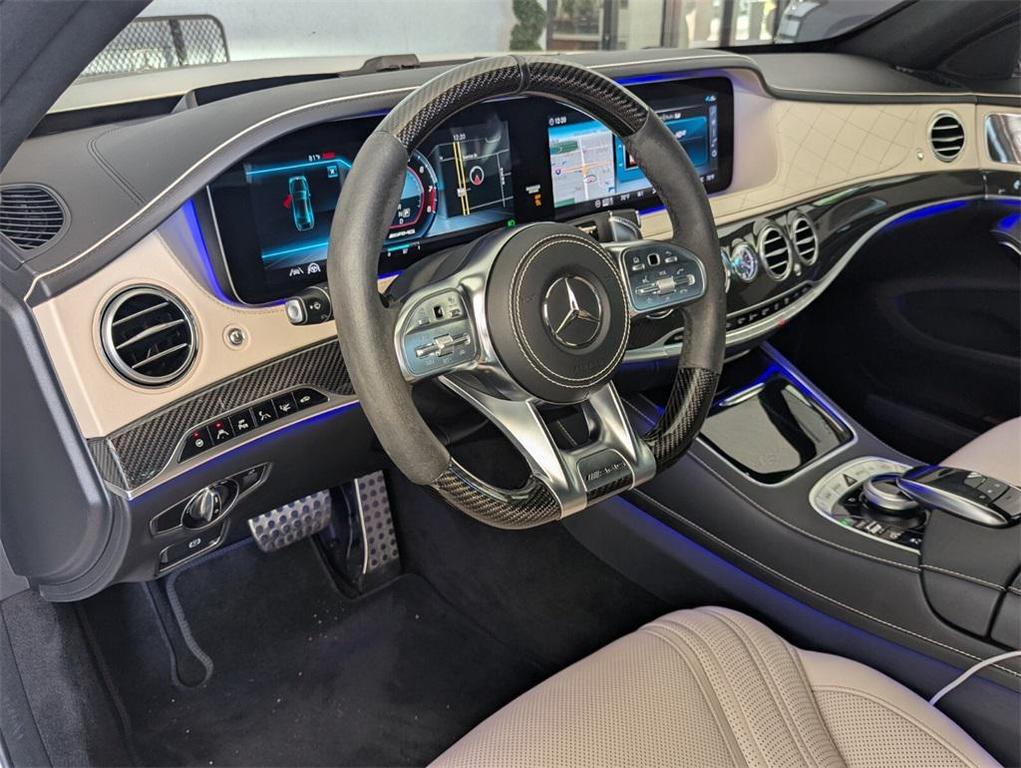 used 2020 Mercedes-Benz AMG S 63 car, priced at $89,999
