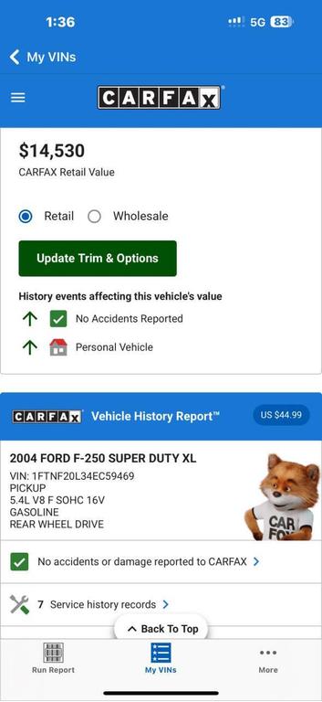 used 2004 Ford F-250 car, priced at $8,999