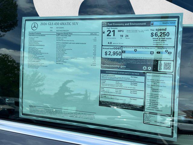 new 2026 Mercedes-Benz GLS 450 car, priced at $97,735
