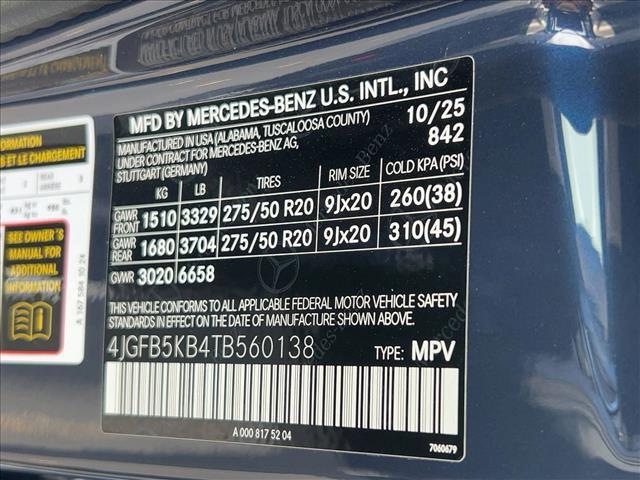 new 2026 Mercedes-Benz GLE 450 car, priced at $79,295