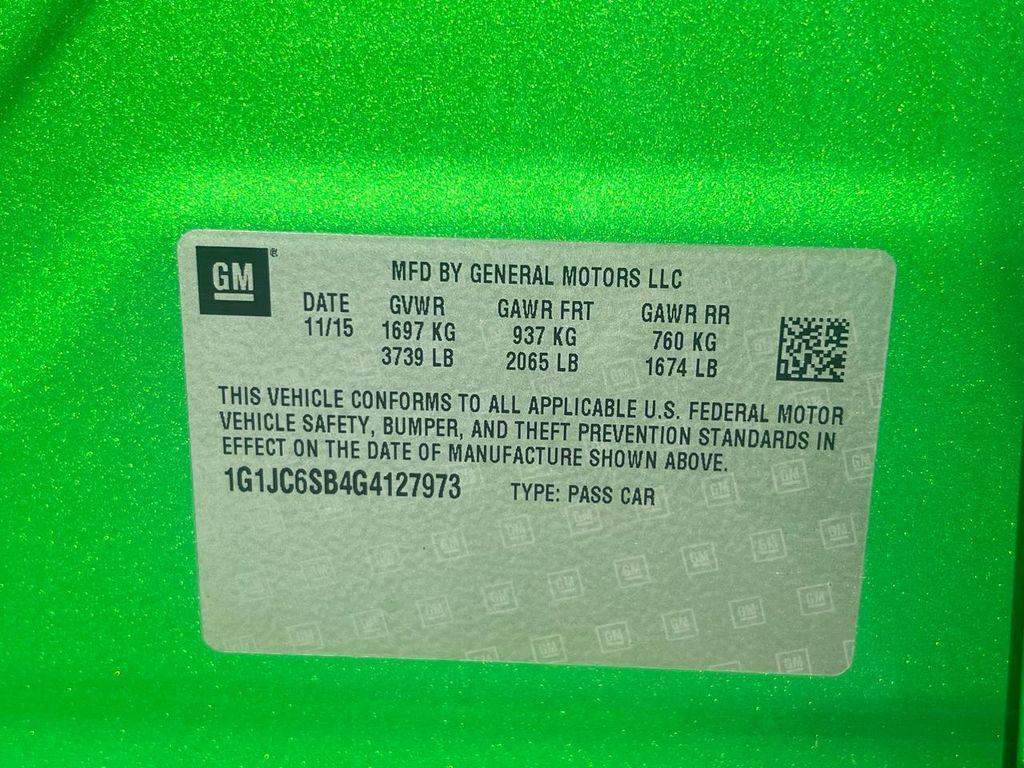 used 2016 Chevrolet Sonic car, priced at $7,980