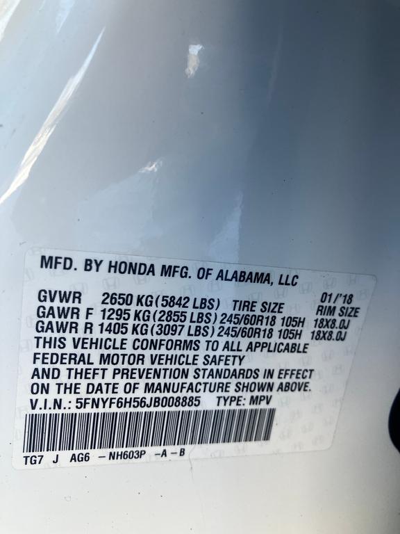 used 2018 Honda Pilot car, priced at $24,995