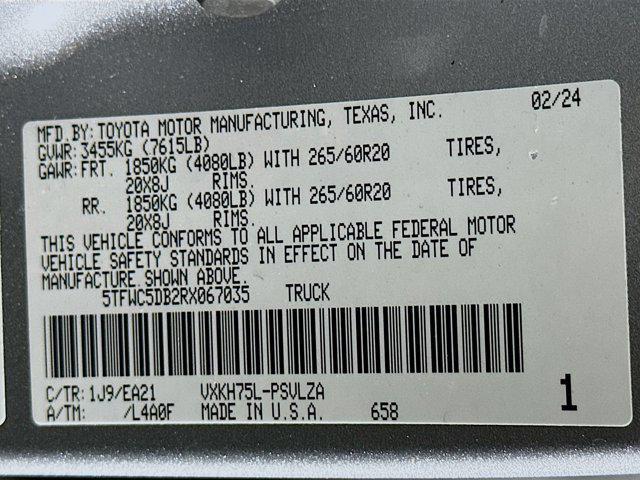 used 2024 Toyota Tundra Hybrid car, priced at $48,487