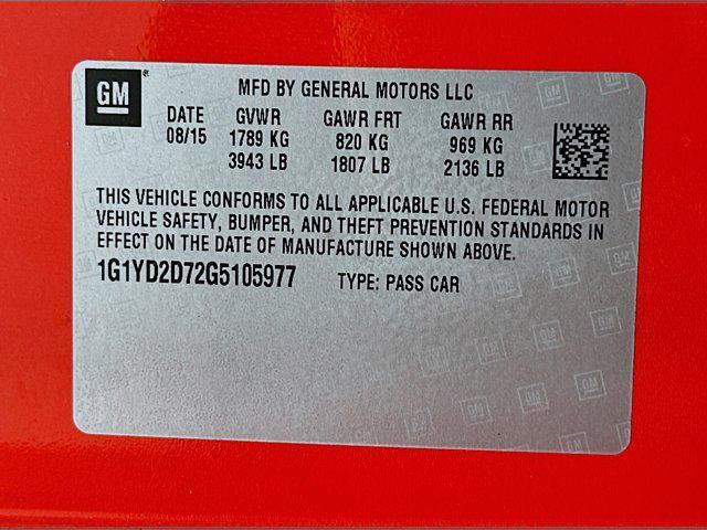 used 2016 Chevrolet Corvette car, priced at $37,497