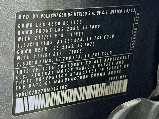 used 2024 Volkswagen Taos car, priced at $19,496