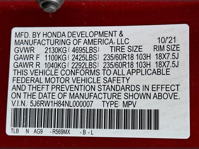 used 2022 Honda CR-V car, priced at $22,987