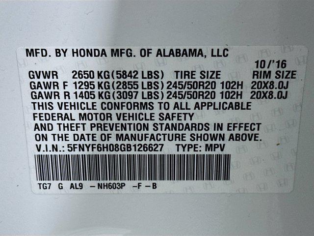 used 2016 Honda Pilot car, priced at $14,987