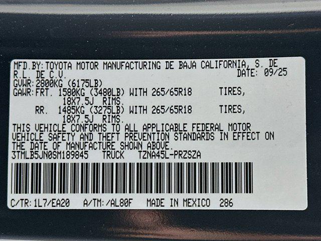 used 2025 Toyota Tacoma car, priced at $44,996