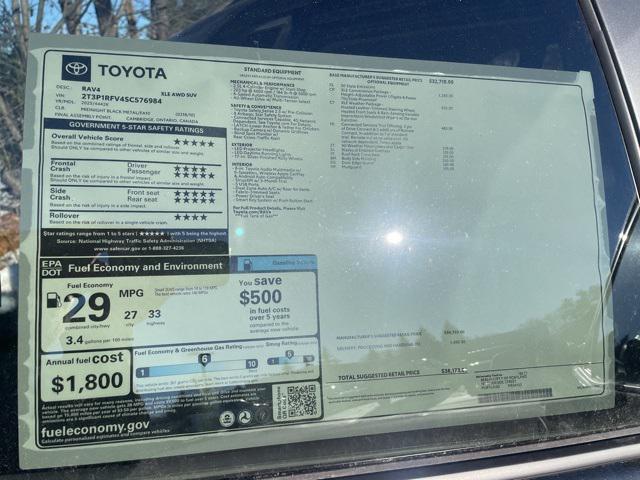 new 2025 Toyota RAV4 car, priced at $36,048
