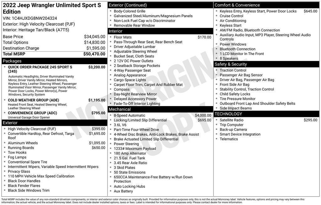used 2022 Jeep Wrangler Unlimited car, priced at $26,598