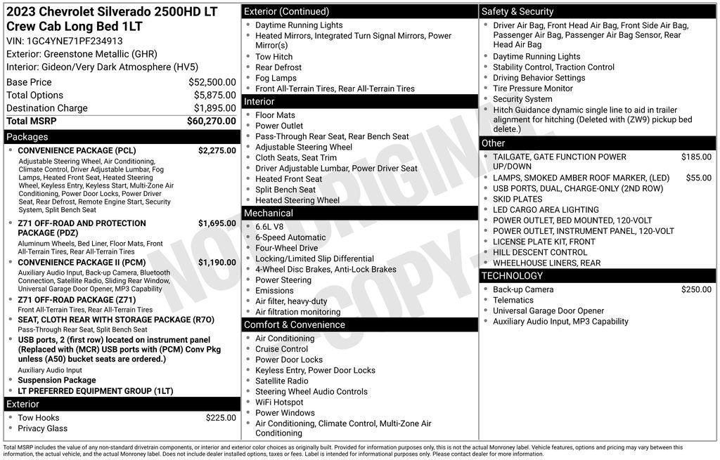 used 2023 Chevrolet Silverado 2500 car, priced at $39,169