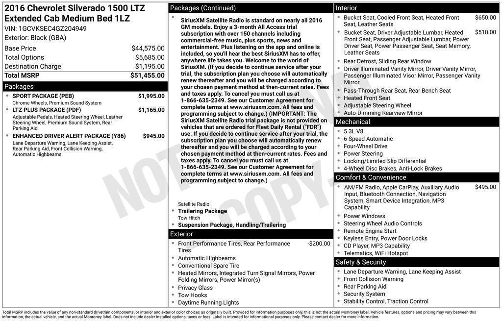 used 2016 Chevrolet Silverado 1500 car, priced at $20,118