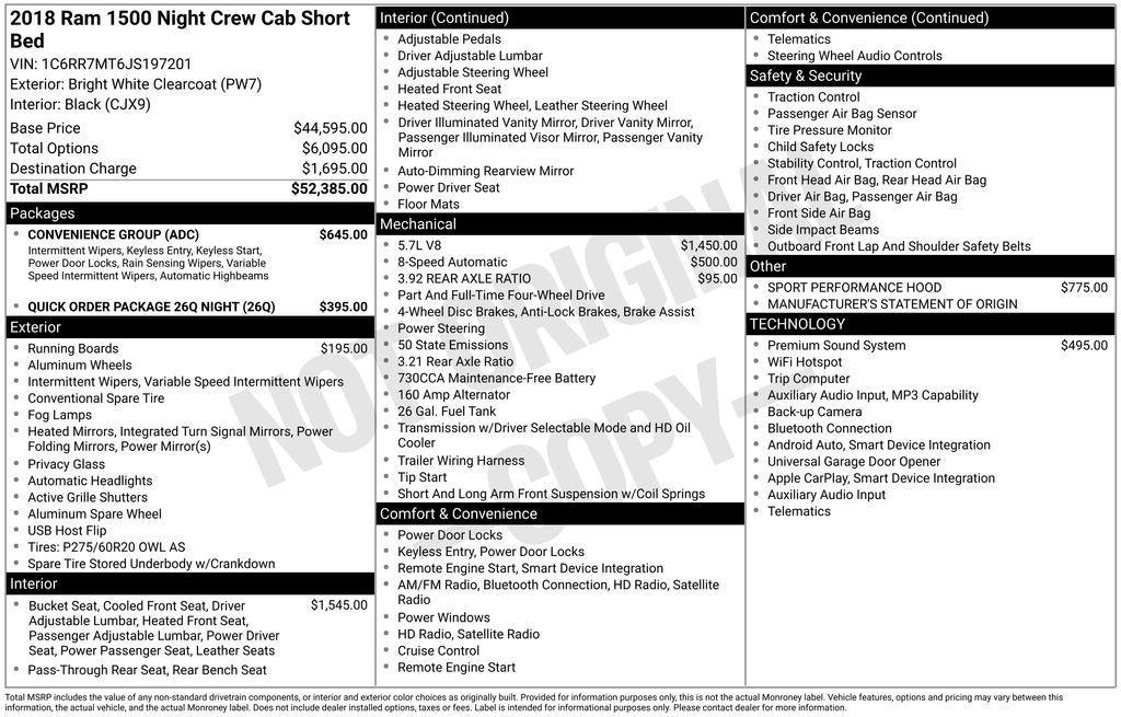 used 2018 Ram 1500 car, priced at $24,174