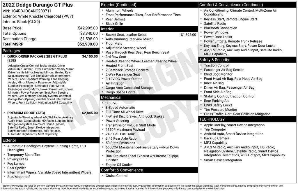 used 2022 Dodge Durango car