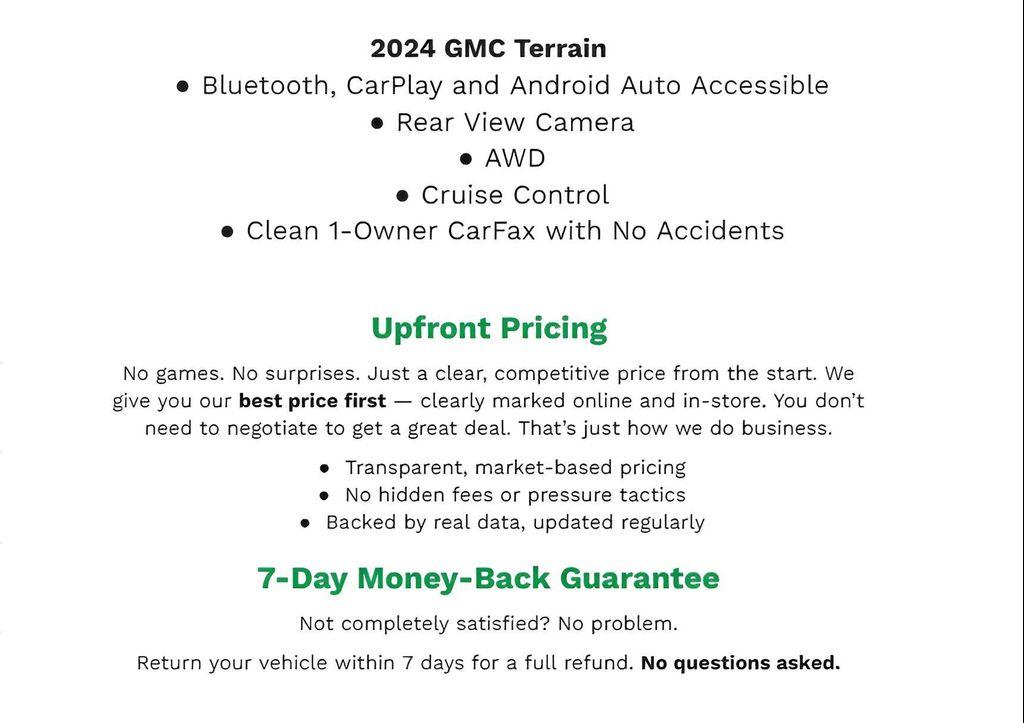 used 2024 GMC Terrain car, priced at $22,350