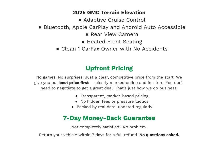 used 2025 GMC Terrain car, priced at $27,560