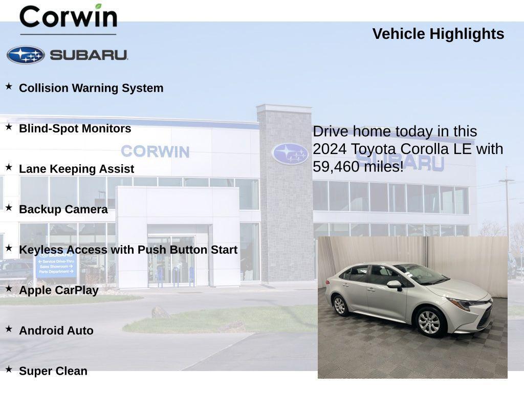 used 2024 Toyota Corolla car, priced at $17,498