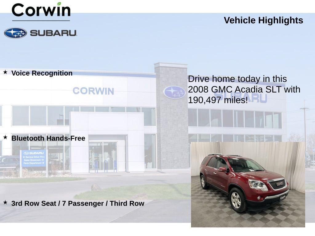 used 2008 GMC Acadia car, priced at $3,998