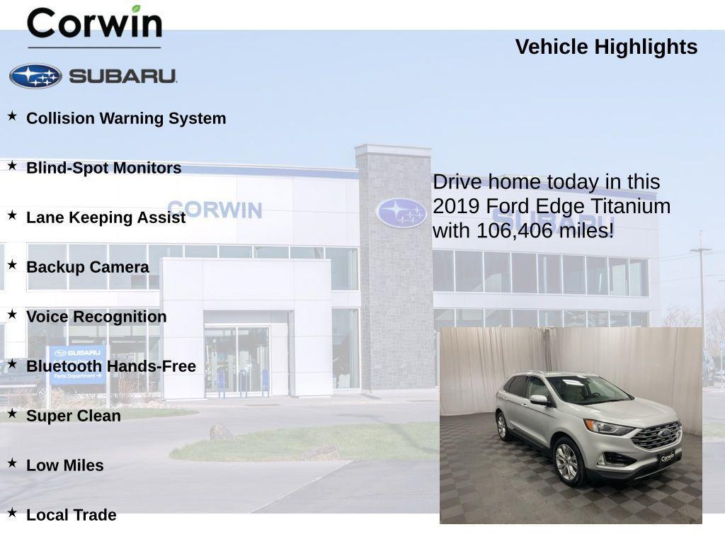 used 2019 Ford Edge car, priced at $15,498