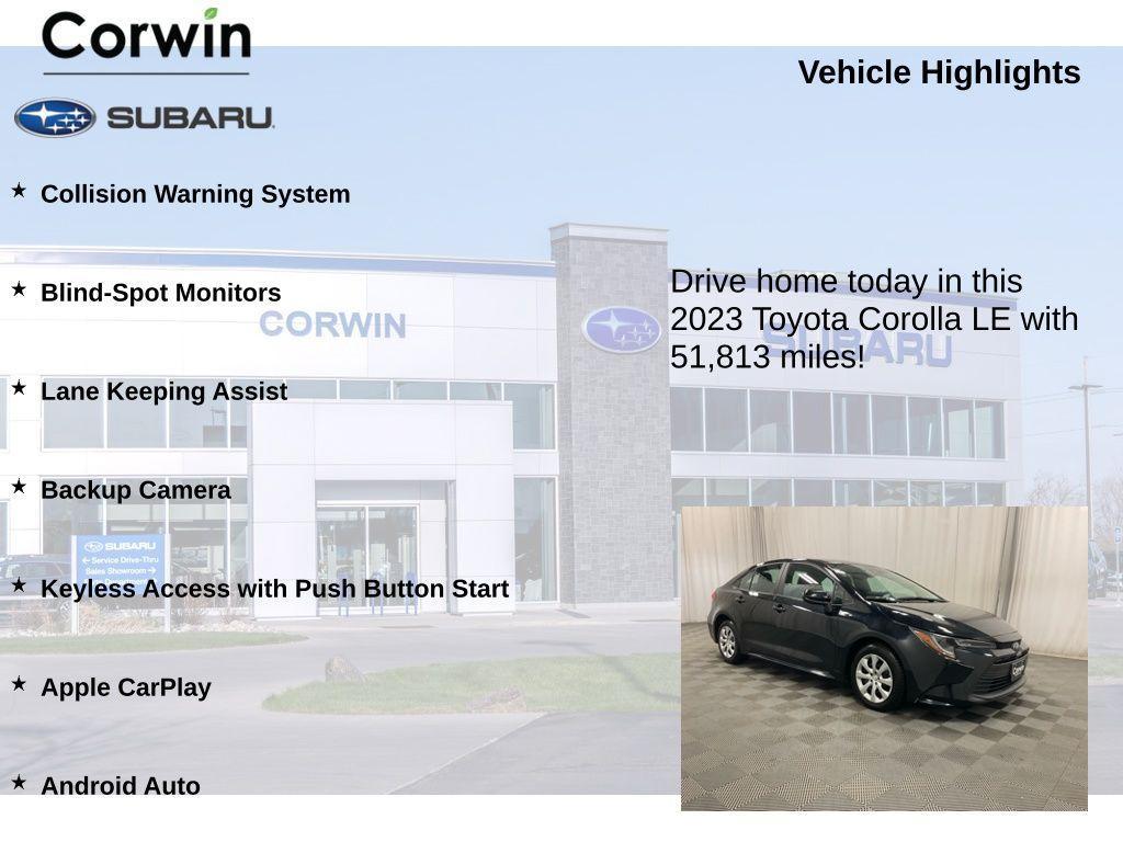 used 2023 Toyota Corolla car, priced at $17,997