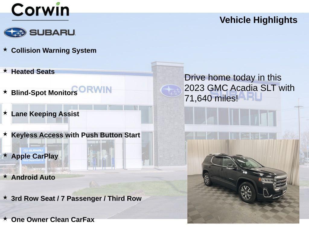 used 2023 GMC Acadia car, priced at $22,787